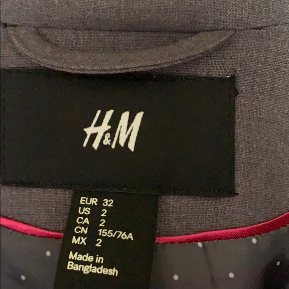 H&M grey blazer NWT - Picture 3 of 5